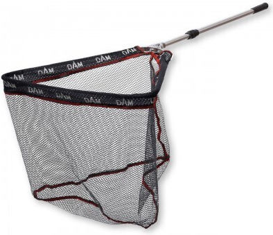 Telescopic Fishing Net Dam Alu Head Tele Net Dimensions 50x50x40 Cm Total Length 1.70m Rubber Material