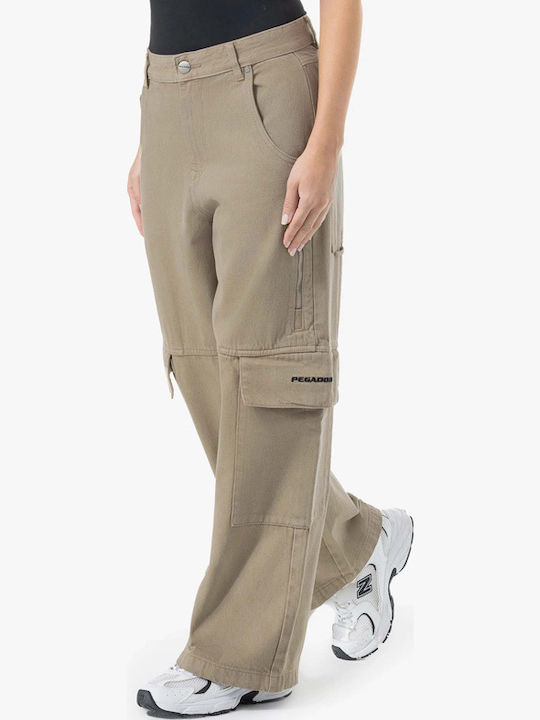 Дамски Дънки в Baggy Линия Кафяви