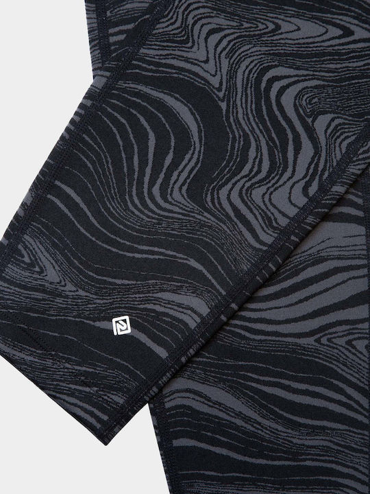 Schulung Frauen Leggings Hochgeschnitten Black/charcoal