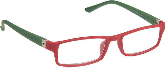 Reading Glasses +0.50 Red/Green 7787