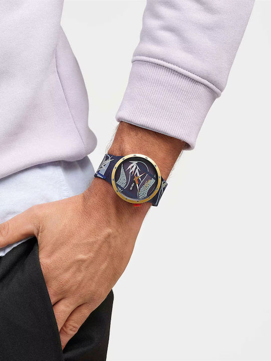 Swatch Golden Watch with Battery Mechanism Swatch Golden Watch with Battery Mechanism