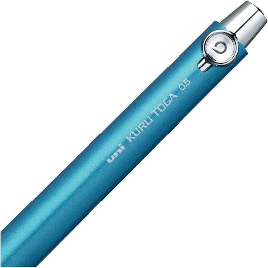 Uni Mitsubishi Pencil Mechanical Pencil Kurutoga Rubber Grip 0.5mm Blue M5-656 1p 33 4902778157015