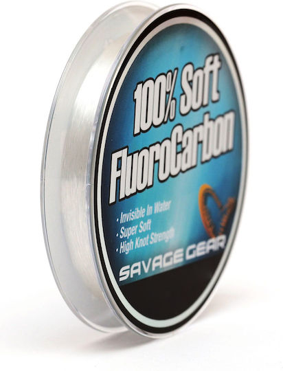 Unsichtbare Angelschnur Savage Gear 100% Weiches Fluorocarbon 0,22mm 3,5kg 50m