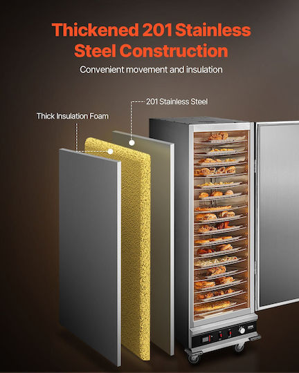 Vevor Θερμαντικό Μπουφέ με Ισχύ 1800W
