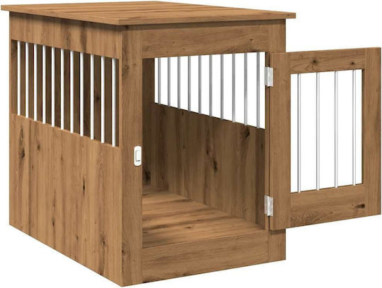 vidaXL Dog House Outdoor Brown 55x80x68cm