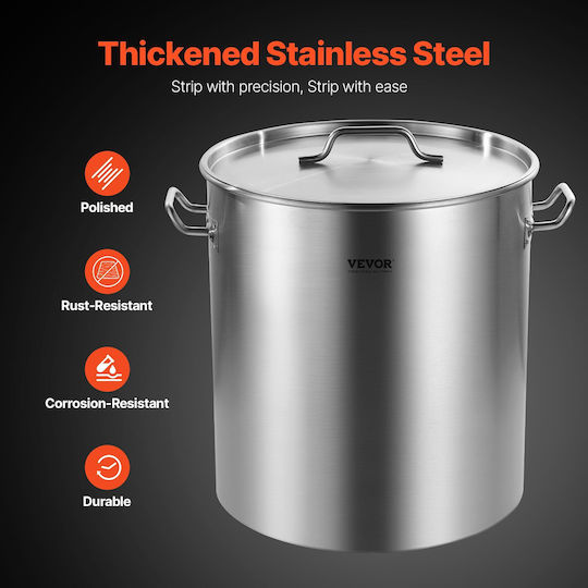 Vevor Stainless Steel Pot Marmite 54lt 40cm