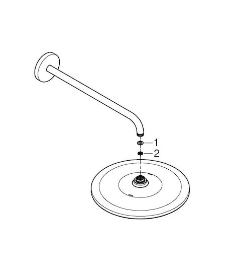 Grohe Rainshower Mono 310 Κεφαλή Ντουζ με Βραχίονα