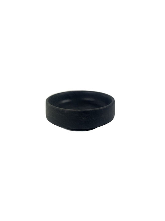 Nakaro Wood Serving Bowl Round Wooden Black with Diameter 12cm