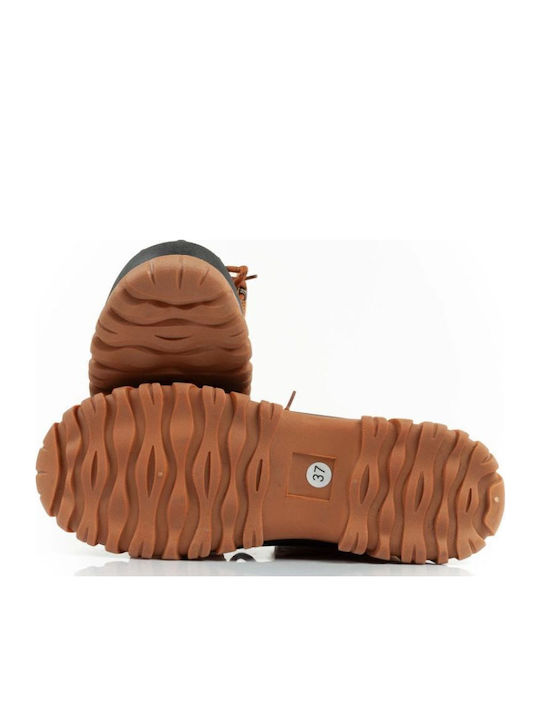 Stiefeletten Damen mit Pelz Braun