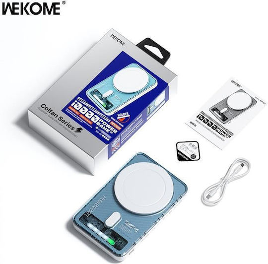 WK WP-52 MagSafe Power Bank 10000mAh 20W με Θύρα USB-C Λευκό