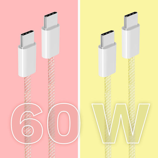 Kruger&matz Basic 1m Pink USB Typ-C zu USB Typ-C Kabel 60W