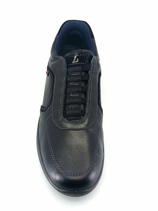 Herren Sneakers Black Leather