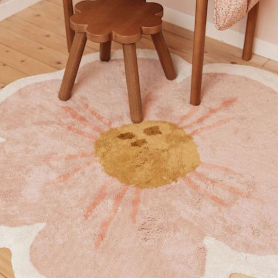 Little Dutch Flower Παιδικό Χαλί Ροζ 110x110cm Little Dutch Flower Παιδικό Χαλί Ροζ 110x110cm