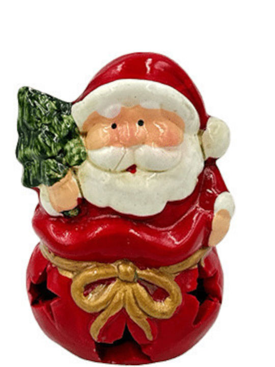Illuminated Santa Claus Battery Red 8.5x6x4cm