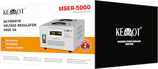 Kemot Mser-5000 Automatic Voltage Stabilizer 5000 Va Servomotor
