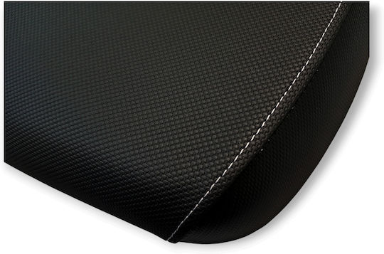 Sh 150 '09-'12 Honda Αντιολισθητικό-carbon Look Κάλυμμα Σέλας Ασημί Ραφές