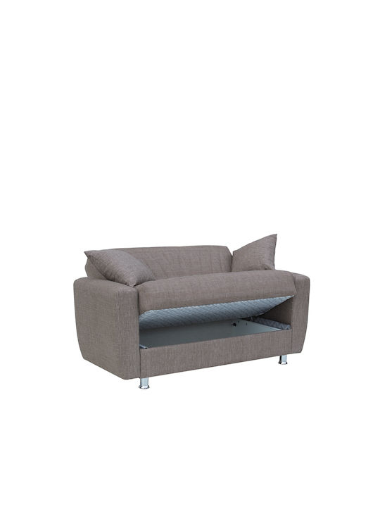Juan Doppelsitzer Sofa Bett mit Stauraum Braun 150x84x86cm