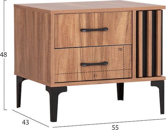 Harry Ξύλινο Μπεζ 55x43x48cm HM2487.01 Harry Ξύλινο Μπεζ 55x43x48cm HM2487.01