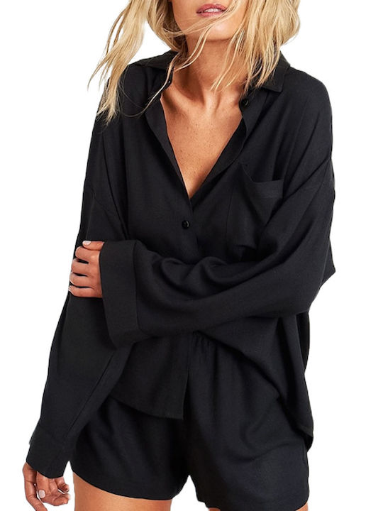 La Lolita Amsterdam Women's Pyjama Set Cotton Black