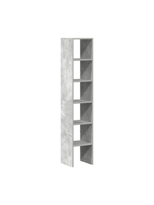 Gray Bookcases (2 Pieces) 30x30x80 cm