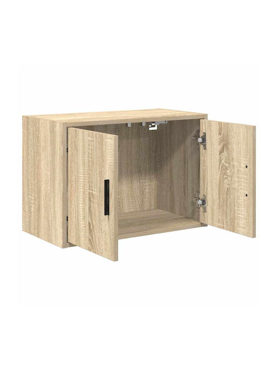 Wall Living Room Cabinet Made of Particle Board Brown 60x30x41cm