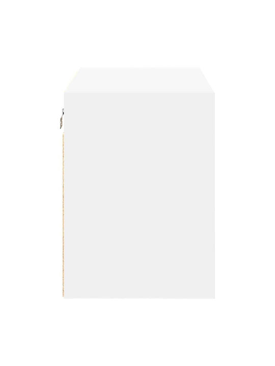 Wall Living Room Cabinet made of Particle Board White 60x30x41cm