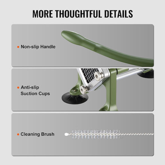 Vevor Stainless Steel Pancake Cutter Vegetable Slicer 2 Blades