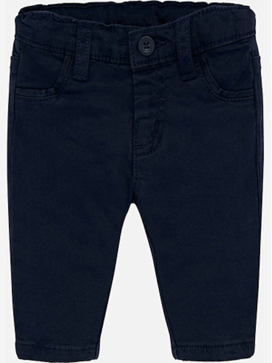 Mayoral Kids' Fabric Pants dark blue