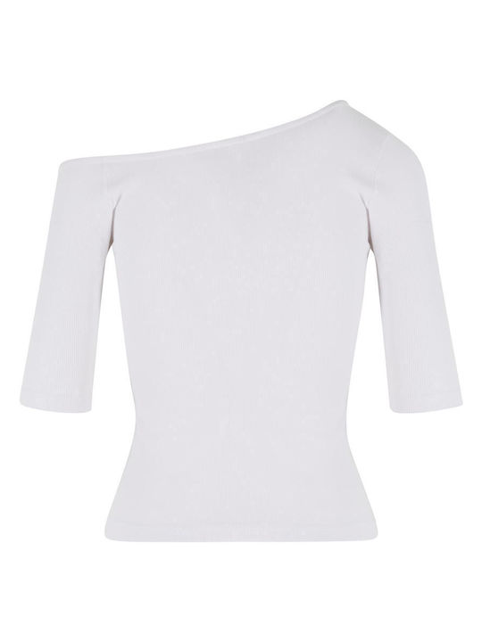 Damen Sommer Bluse Kurzärmelig White