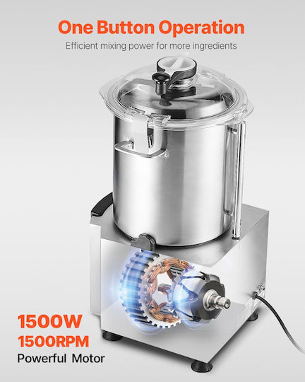 Vevor Küchenmaschine & Gemüsemixer 18L Edelstahl Lebensmittelqualität