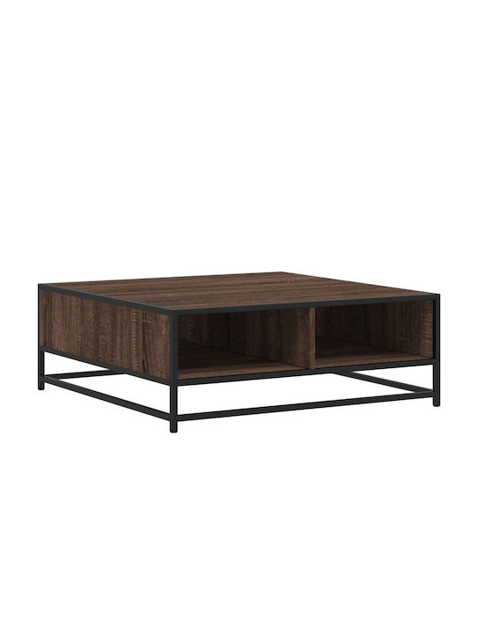 Rectangular Coffee Table Wooden Brown Oak L80xW80xH30cm.