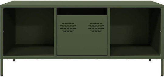 Rectangular Central Metal Coffee Table Green M101.5xP50xH43.5cm