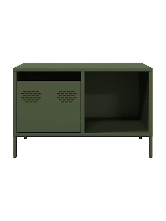 Rectangular Side Metal Green Coffee Table W68.5xL50xH43.5cm