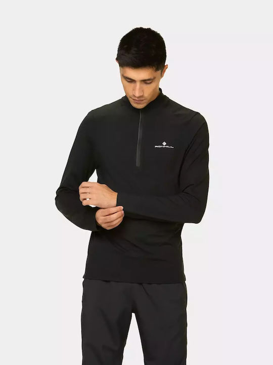 Ronhill Bluza termica pentru femei cu maneci lungi Negru