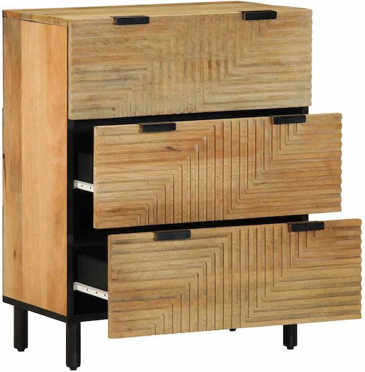 Comoda pentru Dormitor din Lemn Masiv Maro 60x33x75buc