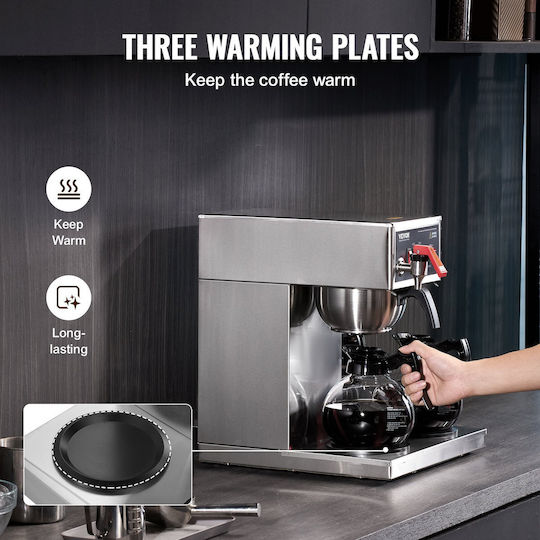 Vevor Commercial Filter Coffee Machine 1.8lt VV-BLHSYMSKFJ3GO2QWUV2