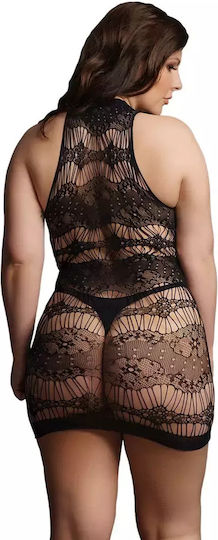 Desire Plus Size Minikleid aus ausgefranstem Stoff