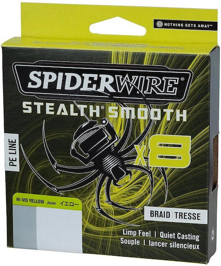 Spiderwire Stealth Smooth 8 Yellow Line 0.13mm 12.7kg 300m