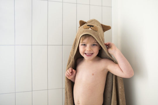 Trixie Baby Bath Towel Hooded Beige 75x75cm