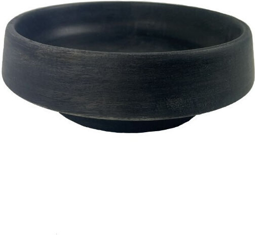 Nakaro Wood Салатна купа Дърво Черен 17x17см 1бр