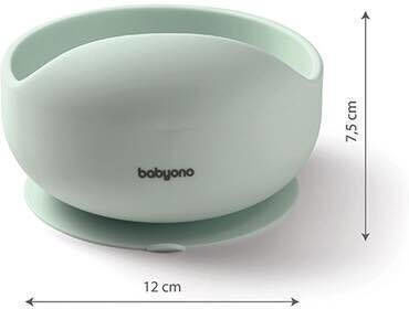 Babyono Baby Food Bowl made of Silicone Green