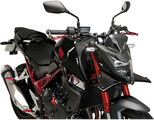 Puig Μπροστά Spoilers Μοτοσυκλέτας για Honda Hornet Μαύρο