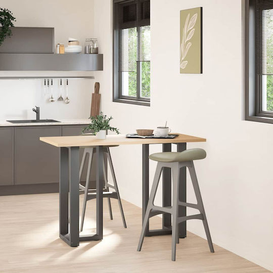 vidaXL Metallisches Möbelbein 2Stücke Für Tisch / Beistelltisch / Büro 40x35x90cm Anthrazit