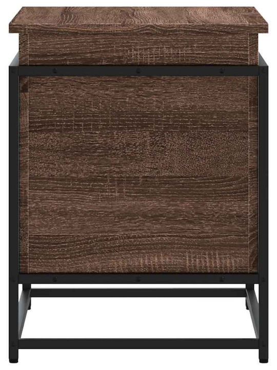 vidaXL Storage Box Wooden Decorative Trunk Brown 60x40x51.5cm