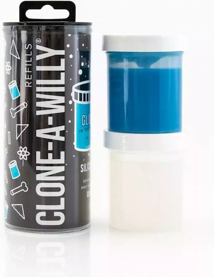 Комплект за презареждане за клониране на пенис Clone A Willy, светещ в тъмно син силикон