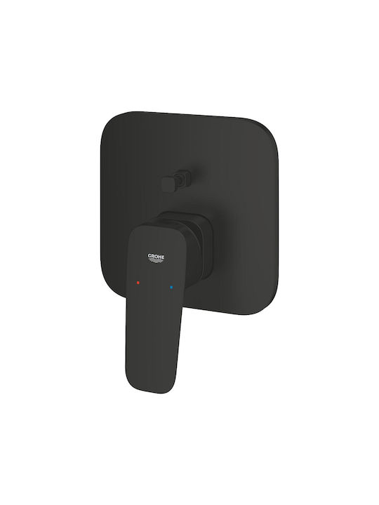 Grohe Μίκτης Μπαταρίας Εντοιχισμού για Ντουζιέρα 2 Εξόδων Μαύρος 4067393010654
