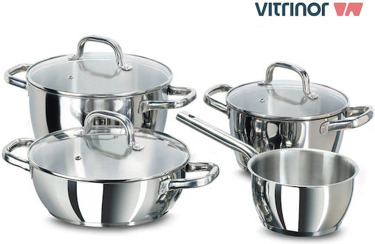 Vitrinor Ανοξείδωτη Ρηχή Κατσαρόλα 24cm