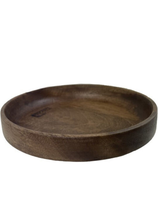 Nakaro Wood Wooden Salad Bowl Brown 17x17cm
