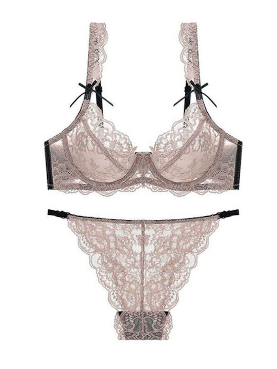 La Lolita Amsterdam Lace Underwear Set with String Romantic Reggina