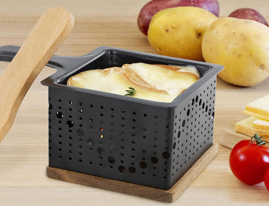 Cook Concept Metallic Fondue Pot with Tea Light Brown 16.2x9.4x16.2cm